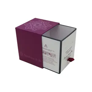 लोगो मुद्रित कागज tealight मोमबत्ती sclent के लिए उपहार बॉक्स पैकेजिंग थोक