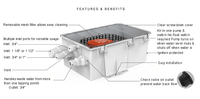 Dive sea aflo — Kit de vidange pour bateau, pompe à entrée multi-port 12V, 750gph