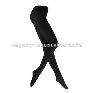 Noir d'âge mûr nylon/spandex brillant collants collants 4132 - Product Image 1