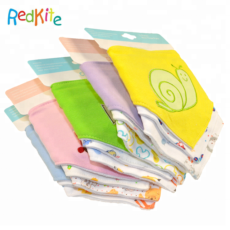 Гуанчжоу горячие продажи треугольник Кормление слюнявчик реверсивный 100% органического хлопка бандана нагрудником