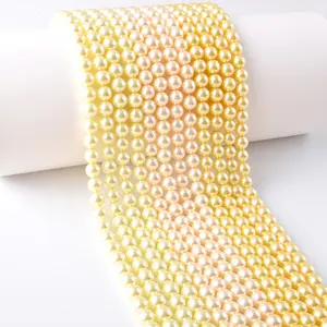 Mischen Sie Farbe Imitation Schmuck Glas Perle, 6mm Perle Perlen Schmuck, Imitation Schmuck runde Perle lose Perlen