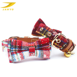 Collar de cuero con lazo para perro, elemento de Navidad exclusivo, superventas - Product Image 2