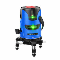 Niveau laser vert à 5 lignes Niveau laser croisé à nivellement automatique rotatif à 360 degrés avec longue durée de vie