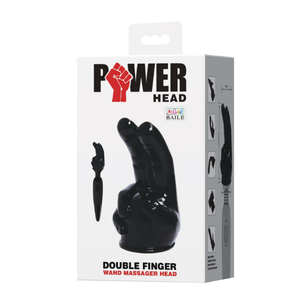 Baile çift parmak değnek masaj kafa vibratör eki parmak kol 60mm - Product Image 5