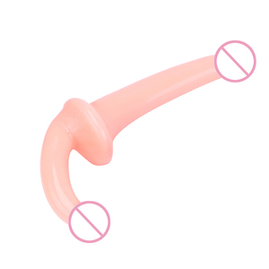Doble penetración silicón adulto juguetes sexuales lesbianas realista masturbador pene consolador Doble - Product Image 2