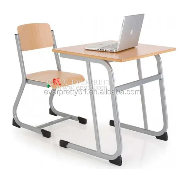School Table Design Wooden Student Table Chair for Classroom