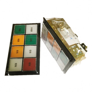 AD11-30ZH luce luminosa pilota a LED quadrata e rettangolare assemblata in modo casuale 48V 240V plastica 220V tensione - Product Image 6