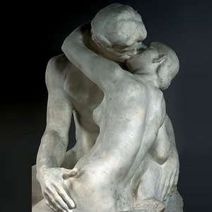Naturel Sculpté En Marbre Blanc <span class=keywords><strong>Cupidon</strong></span> <span class=keywords><strong>et</strong></span> de Psyché Statue - Product Image 3