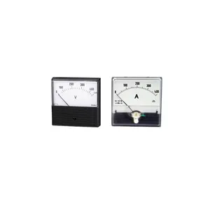 KLY-C50A KLY-C60A KLY-C80A Moving Coil Movement Square-Round 50mA DC Panel Analog Voltmeter
