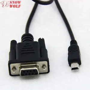 1m 9pin DB-9 Female to Mini USB 5pin RS232 Serial Data Cable