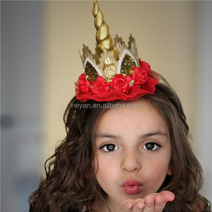 Corone di <span class=keywords><strong>unicorno</strong></span> per ragazze/Fasce per capelli a forma di <span class=keywords><strong>unicorno</strong></span>/Accessorio per feste a tema <span class=keywords><strong>unicorno</strong></span> - Product Image 1