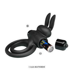Rabbit Vibrators Verzögerung Cockring dauerhaft Ejakulation Lock Feiner Dreifach vibrator Sexspielzeug Produkt für Männer Penis Extender Ball Loop - Product Image 6