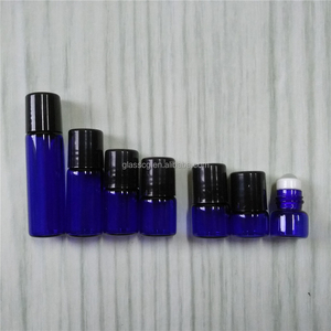 Venta caliente 1mL 2ml 3ml <span class=keywords><strong>4ml</strong></span> 5ml 10ml Rollo de azul cobalto ámbar transparente en botella de aceite esencial con rodillo de metal y tapa de plástico - Product Image 3