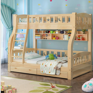 Meubles de maison enfants décors en bois <span class=keywords><strong>lit</strong></span> <span class=keywords><strong>double</strong></span> lits superposés avec garde-corps - Product Image 3