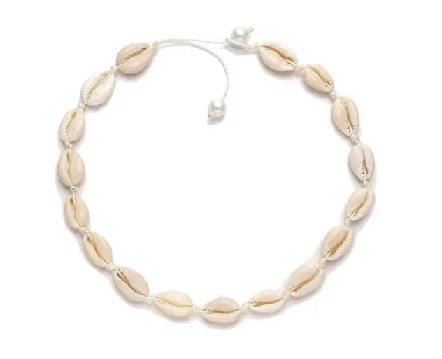 Dropshipping Hawaii Summer Beach Women Natural Shell Knot Pearl Choker Necklace Jewelry Am Hot Sell Handmade Necklace