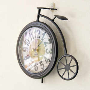 Vintage Iron Bicycle Art Deco Design <strong>Top</strong> <strong>Table</strong> <strong>Clock</strong> Needle Wall <strong>Clock</strong> for Household Use - Product Image 2