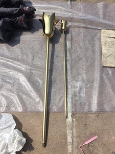 Décoration <span class=keywords><strong>de</strong></span> jardin moderne, feuilles <span class=keywords><strong>de</strong></span> palmier plaquées or, artisanat en métal pour la décoration d'événements <span class=keywords><strong>de</strong></span> mariage - Product Image 3