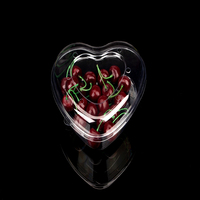 Custom Clear Wegwerp Plastic Hart Vorm Blister Huisdier Fruit Container Lade