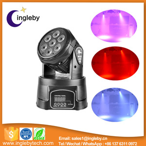 Precio al por mayor 7*10 w mini iluminación de <span class=keywords><strong>la</strong></span> etapa led cabeza móvil night club dj <span class=keywords><strong>disco</strong></span> luz del punto - Product Image 1