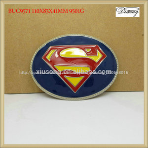 buc9571 forma de diamante oval de <span class=keywords><strong>superman</strong></span> hebilla de cinturón - Product Image 1