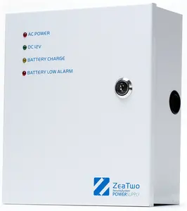 Alimentation électrique cctv 12v dc, appareil avec protection contre les surcharges 5KA avec fonction d'alarme relais