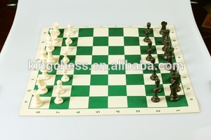 Green Vinyl Tounrnament <strong>Chess</strong> <strong>Board</strong> <strong>Chess</strong> Set <strong>Game</strong> - Product Image 2
