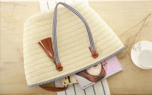 <span class=keywords><strong>Sac</strong></span> de plage artisanal <span class=keywords><strong>marocain</strong></span> de style marché français, <span class=keywords><strong>sac</strong></span> en paille de raphia naturel à longue poignée plate - Product Image 4