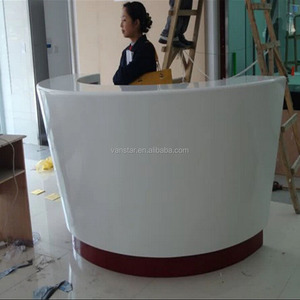 Mostrador de Recepción/Tablero de Mesa/Tablero de Trabajo de Color Blanco Glaciar de DuPont Corians - Product Image 4