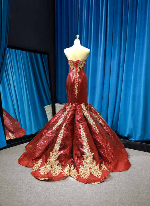 Jancember RSM66787ロイヤルブルーイブニングドレス女性用Vestidos De  