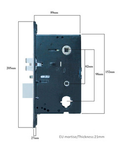 Serratura Elettrica per Porta con Cilindro Motorizzato Europeo e Chiave Magnetica RFID per Hotel - Product Image 6