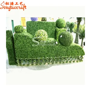 Green garden with artificial turf grass/fibers grass shop street decoration artificial grass