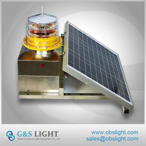 Balises d'obstacle aériennes à LED alimentées par énergie <span class=keywords><strong>solaire</strong></span>, clignotantes, 2000cd / Feux d'obstruction aériens à LED - Product Image 2