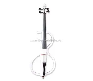Cello Listrik Putih/Instrumen Senar Cello
