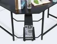 Bureau d'ordinateur en forme de L, grand PC de jeux, bureau d'étude, pour la maison