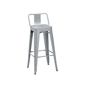 Moderno multicolor de alta pierna de Metal silla taburete con respaldo - Product Image 2