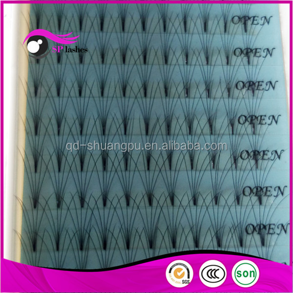 Coréen PBT matériel 5D synthétique soie faux cils extensions fibers faux cils