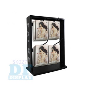 SK030W Happysock Bằng Gỗ Sock Rack <span class=keywords><strong>Countertop</strong></span> Hiển Thị Với Slatwall Móc Hiển Thị - Product Image 3