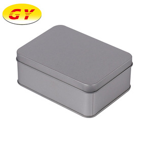 Custom gift metal container large rectangular tin box