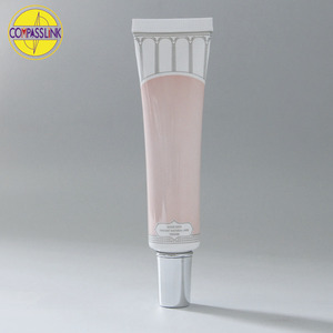 Tabung eyesream Aluminium kosong 30ml dengan nosel ujung dan penutup sekrup perak untuk pembersih sampo maskara Krim Mata - Product Image 4