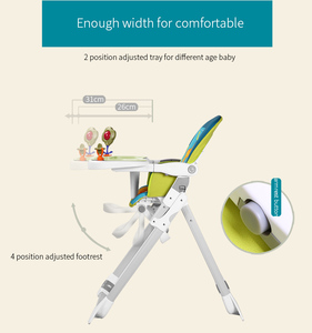 عالية كرسي الطفل تغذية الجودة الأوروبية قابلة للطي كرسي عالٍ للأطفال - Product Image 5