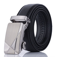 Hot selling synthetische pu lederen automatische gesp pak mode riem mannen