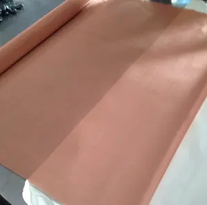 60 Mesh Copper Mesh 40 60 80 100 200 Mesh Copper Metal Fabric Shielding Screen Mesh For Faraday Cage