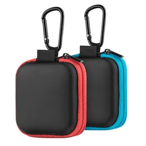 Waterproof Mini Cable Earphone Storage Box Round Earphone Protective Case Portable Coin Purse