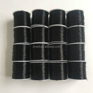 Elastischen Faden Schwarz Flache Schwarze Linie Nylon Gummi Stretchy Schnur Für Haar Verlängerung - Product Image 6