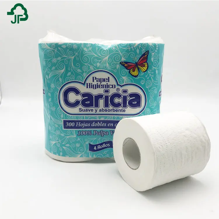 थोक उत्पादों 4 रोल प्रति बैग नरम मानक रोल कागज शौचालय ऊतक