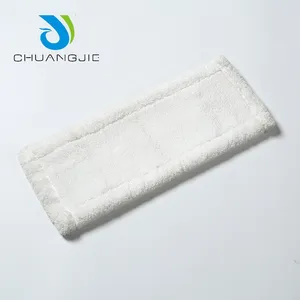 Производители белый Швабра для мытья полов пополнения микрофибра плоская Швабра головки замены