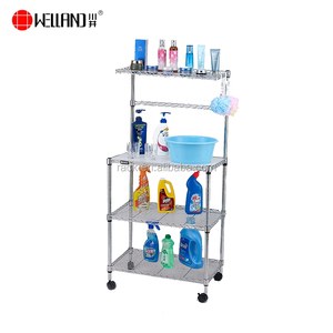Venta caliente <span class=keywords><strong>Amazon</strong></span> hogar DIY del metal del cromo cocina horno <span class=keywords><strong>microondas</strong></span> <span class=keywords><strong>estante</strong></span> de alambre bastidores - Product Image 6