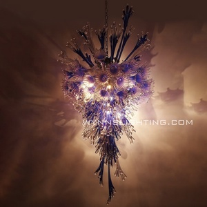 <span class=keywords><strong>LED</strong></span> chihuly nghệ thuật đèn chùm thủy tinh sang trọng treo đèn kiểm soát chuyển đổi điều chỉnh chiều cao cho nhà khách sạn <span class=keywords><strong>Disco</strong></span> bar rượu Saloon cửa hàng - Product Image 1
