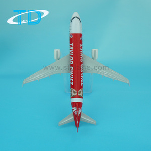 AirAsia A320 16cm Flugzeug modell Metall Zink druckguss mit Fahrwerk lackierte Technik - Product Image 3