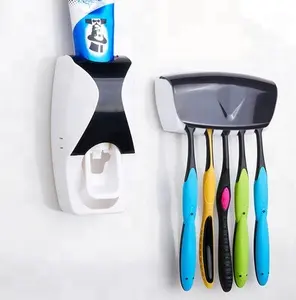 Nuevo Dispensador Automático de Pasta de Dientes Cromado para Baño, Dispensador Automático de Pasta de Dientes, Soporte para Cepillos de Dientes - Product Image 1